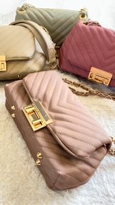 Haseena Tas Selempang Bahu Wanita Kayla Slingbag Women Mini Shoulder Bag Cewek Tali Korean Style Dua Ruang Kekinian