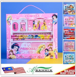 Alsahhia Stationery 7 in 1 Set Notebook Gift Set Kids Pencil Box Set Alat Tulis Kanak-Kanak Sekolah