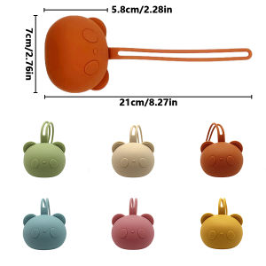 Silicone Pacifier Pouch / Pacifier Case / Coin Pouch Silicone material suitable for childrens storage use
