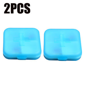 Portable 4Grids Cross Print Pillbox Mini Travel Pill Cases 7-day Carry-on Pill Holder Drug Tablet Medicine Storage Organizer Box