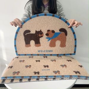 พรมเช็ดเท้า พรมดักฝุ่นหน้าประตูPVC ยึดเกาะพื้นดี มีกันลื่น ทำความสะอาดง่าย พรมดักทรายแมว