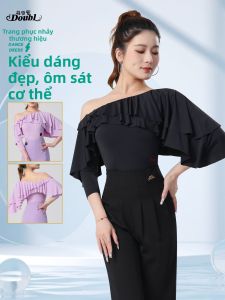DANBAOLUO | Áo Khiêu Vũ Latin Chuyên Nghiệp Dáng Xòe Vai Trụ