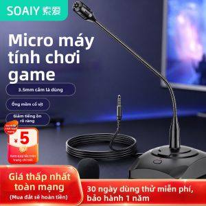 soaiy | Desktop Recording Microphone for Video Conferences 3.5mm