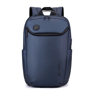 Waterproof Nylon Backpack Mens Double Shoulder Bag Business Travel Large Capacity Computer Bag Commuting Traveling Cycling Bag