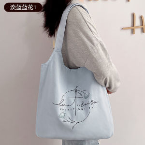 Large Capacity Canvas Shoulder Bag Womens Commuter Tote Bag for Work Lazy Handbag Casual Simple Style Magnetic Buckle Closure