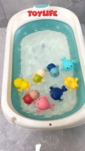 Đồ chơi nhà tắm rùa vịt cua cá cót bơi lội siêu đáng yêu cho bé trò chơi rùa thả bồn tắm bể bơi vui nhộn cho trẻ TOYLIFE