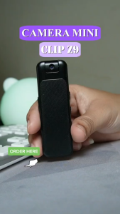 Camera Mini Body Clip Rotary With Infrared HD 1080P - Bisa Webcam