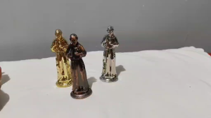 Padre Pio Metal Statue
