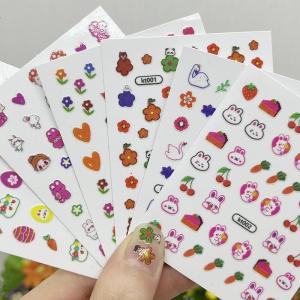 Nghệ Thuật Làm Móng Tay Sica Fairy Princess Neon Glow-in-the-dark Nail Art Stickers Dễ Thương Cho Bé Gái