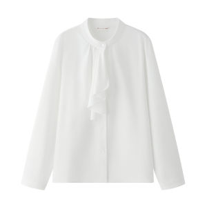 YAKEJIA | 2.0 Version Irregular Draped Pink Office Shirt