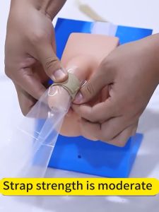 30Pcs Male Disposable Transparent Urine Collector Urine Collection Bag Lid/Fixer Strap 1700ML