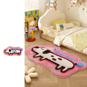 ZHIBAIJIA | Cute Cartoon Pink Dachshund Carpet