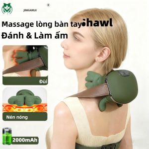 Máy Mát Xa Cổ Không Dây Jinkairui Giả Lập Bàn Tay Con Người Để Giảm Đau Cổ/vai Khăn Choàng Thư Giãn Chạy Bằng Pin