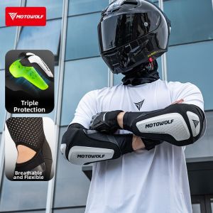 MOTOWOLF | Fall CE Certified Protective Breathable Sunproof Arm Sleeves