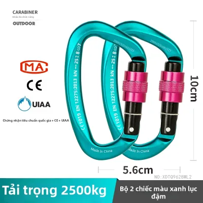Xinda | Móc Khóa Chữ D Hợp Kim Nhôm Chịu Tải Cao Dùng Cho Leo Núi
