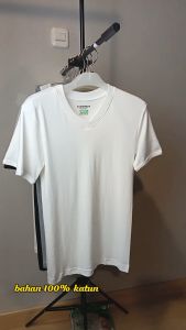 MASTERMAN Kaos Dalam Oblong V-Neck MAS V Putih ISI-1Pcs