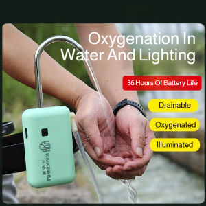 Intelligent Electric Oxygenator Outdoor Fishing Water Sucker Oxygen Pump lighting USB Rechargeable Portable Fishing Gear Set