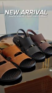 Sandal Slide Pria Bahan Kulit Working R-11 Sandal kasual pria dewasa Sandal Selop