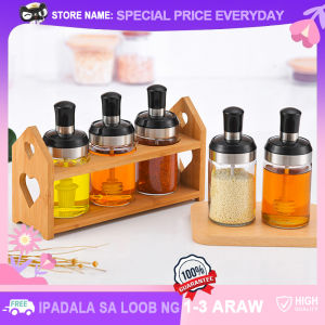 Utility Seasoning Glass Jar Japanese Original Spice Airtight Containers Condiment Salt Storage Bottles