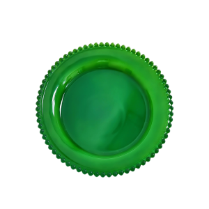 Creative Underglaze Dinnerware Salad Fruit Dessert Plate Vintage Aesthetic Value Home Use round Glass Plate Nordic Style