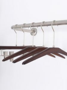 Black Walnut Wooden Clothes Hanger Anti-Slip Seamless Hotel And Clothing Store Special Use Wooden Coat Hook for Home Use