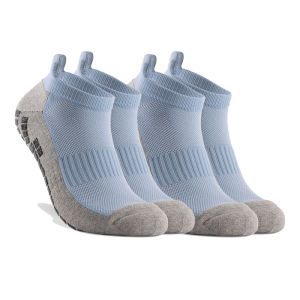 ถุงเท้าโยคะสั้นผู้ชายผู้หญิงฟิตเนสแทรมโพลีน กันลื่น ระบายอากาศได้ดี Four Seasons ขี่จักรยานถุงเท้าเรือลื่นกีฬาชั้น