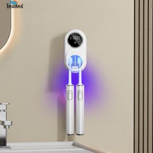 แปรงสีฟัน UV เครื่องเป่าแบบพกพาติดผนัง UV แปรงสีฟัน Sanitizer ผู้ถือ USB ชาร์จแปรงสีฟัน Storage Bracket ฆ่าเชื้อ