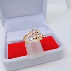 Cincin Simple Wanita Aksesoris Fashion Awet Tahan Lama Anti Karat Cocok Untuk Harian G8-C7#2