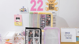 A5/A6 Zipper Binder  PhotoCard DIY Binder Album Transparent Bag Notebook organizers