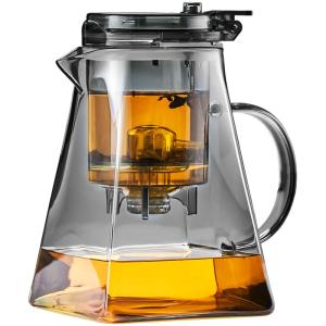 GIANXI Heat Resistant Glass Tea Set 2025 New Style Tea Brewing Kettle Office Use Tea Water Separation Elegant Cup Tea Tools Set
