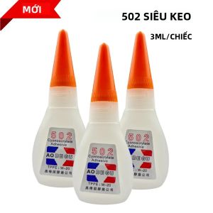 3ML/15ML Cyanoacrylate Keo Dán Tức Thì Mạnh Mẽ Trong Suốt Dính Cho DIY Trang Sức Đồ Chơi Giày Nhanh Khô 502 Keo Siêu Dính