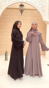 COD Magda Abaya BUSUI Ceruty apk Payet Gamis Wanita Terbaru 2024 Dress Kondangan Dewasa Mewah Viral