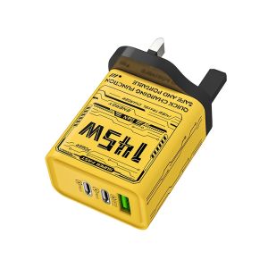 145W 3 Ports Fast Charger Type-C USB Quick Mobile Phone Charger EU US UK Plug Charger Adapter For IPhone 16 Samsung 2025 New