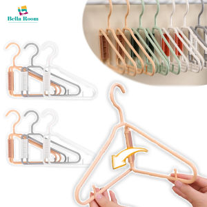 ชั้นวางผ้าขนหนูไม้แขวนกางเกงเสื้อผ้าแบบพับได้พกพาสะดวกตะขอเก็บของเดินทางที่บ้านประหยัดพื้นที่1/2ชิ้น