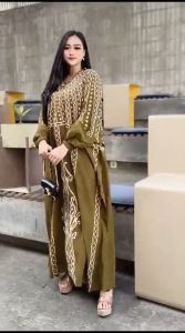 DIVASHION - Home Kaftan Wanita Ukuran Jumbo Bahan Rayon Premium Motif Terbaru Resleting Depan Busui Friendly Halus Dan Adem Di Pakai