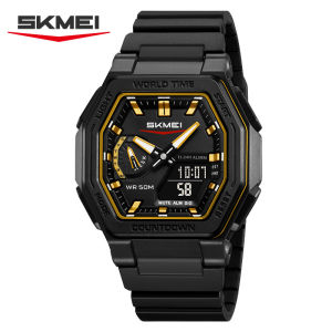 SKMEI 2438 Business Original Quartz Digital Dual Sports Military Watch Mens Electronic Watch LED Digital Watches Reloj Hombre