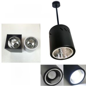 E27 Surface-Mounted Spotlight Large Public Places Supermarket Lighting Shop Lighting Iron Material Non-Smart Control