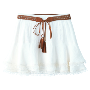 Retro Literary Cotton Linen Midi Skirt