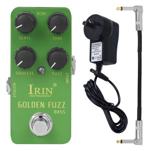 IRIN | IRIN RS-20 Golden Fuzz Bass Guitar Effect Pedal True Bypass Mini Single Guitar Effect Pedal Electric Guitar Parts & Accessories
