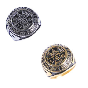 Pure Stainless Steel Sigma Lambda Phi Frat Ring for Men Size 7-13