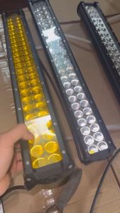 1 cái đèn trợ sáng 2 hàng 50cm hoặc 60cm lắp cho xe ô tô các loại trắng vàng dùng điện 8V 12V 24V đến 80V lắp trợ sáng cho ô tô xe máy tàu thuyền