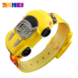 SKMEI | SKMEI Colorful Creative Cartoon Fun Car Mode Children Watches Date Time Clock Wristwatch For Boys Girls Birthday New Year Gift