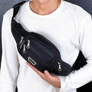 Tas Selempang Pria Waistbag Waterproof Speedy 1.0 Polo Amstar Slingbag 7 Ruang Tas Pinggang