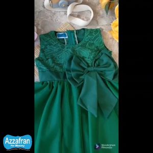 Caroline Dress | Baju Katun Anak Perempuan dan Dewasa | Kostum Pesta Toyobo Couple Murah | Azzafran