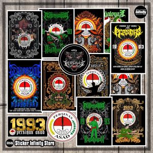 Stiker PERSINAS ASAD Pack Cutting Pola Vinyl Anti Air - 1 Pack Isi 15 Pcs