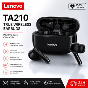 Lenovo | Lenovo TA210 Bluetooth Wireless Headphones Built In Microphone Charging Port Noise Isolating Comfortable Over Ear Headset C New