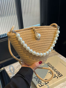 กระเป๋าสะพายข้างผ้าปักลายเรือใบสำหรับผู้หญิง ฤดูร้อน 2025 กระเป๋าสะพายข้างแบบสะพายข้างสำหรับเดินเล่นชายหาด กระเป๋าใส่โทรศัพท์มือถือขนาดเล็ก