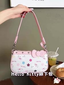 100% Authentic Sanrio Hello Kitty Kids Bag Shoulder Bag Handbag PU Material Travel Package Birthday Gift 35027