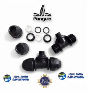 sambungan pipa hdpe male tee ukuran 25mm x 3/4inch berkualitas tinggi