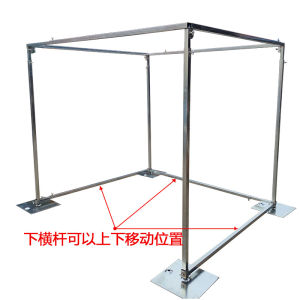 KT Board Background Support Wedding Double-Pole Iron Floor Sign-in Background Wall Spray Painting Poster Retractable Display Board Background